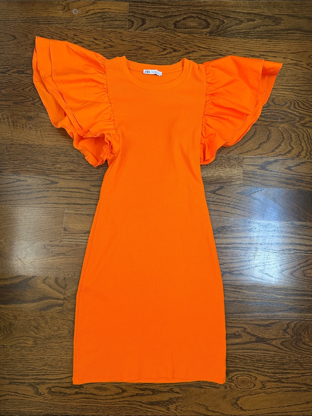 Zara Ribbed Mini Dress Size Medium